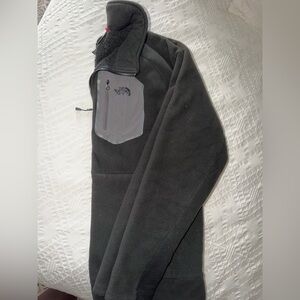 The North Face Black Fleece Jacket with Gray Accent